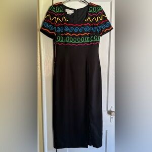 Vintage fully lined form fitted dress